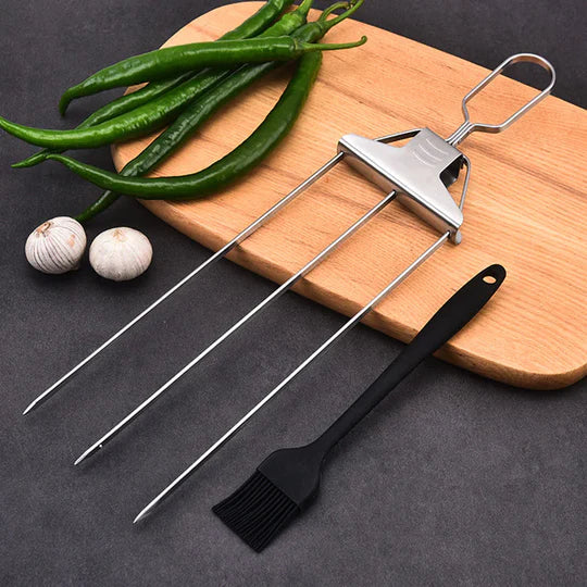 GrillMaster - Barbecue 3 way Grill Skewers