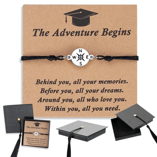 TruePath – Inspirational Graduation Compass Bracelet