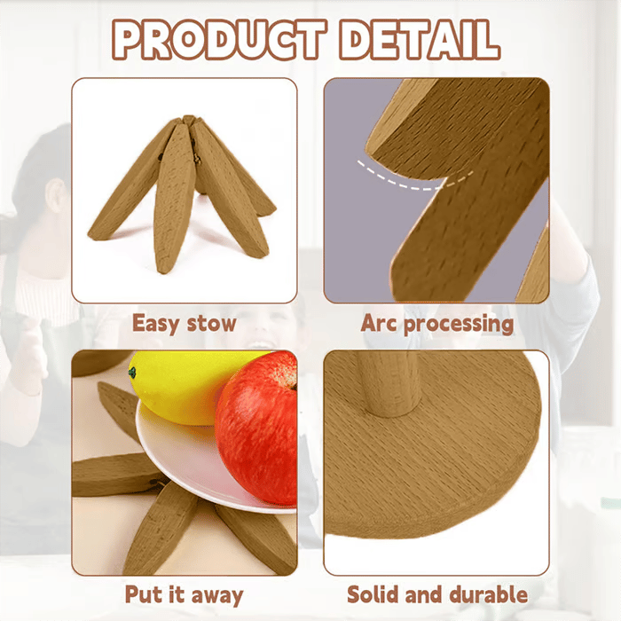 FestiveBamboo – Christmas Tree Trivet Set