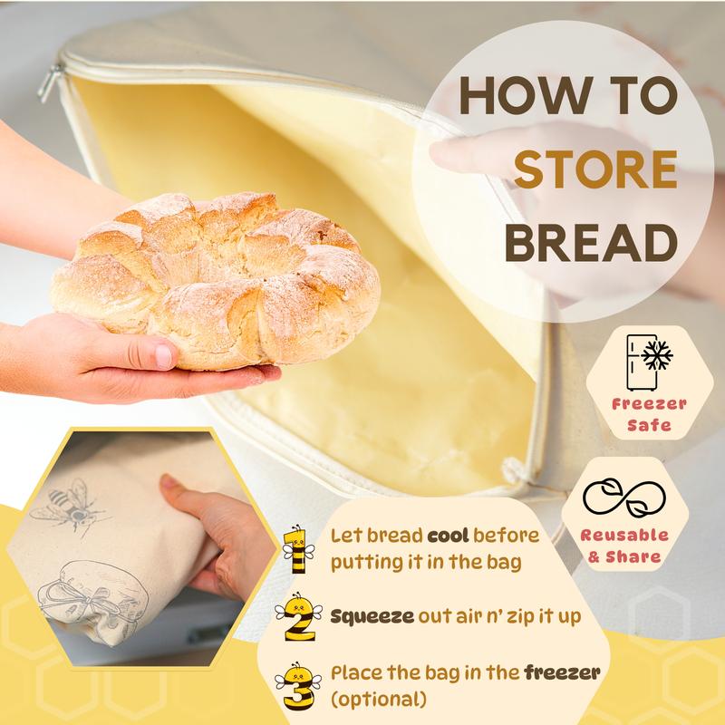 CrustGuard – Wide Zipper Sourdough Storage Bag