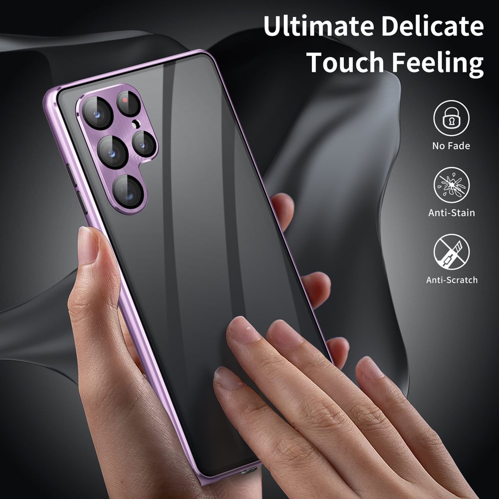 GlassGuard – Magnetic Full-Cover Phone Case