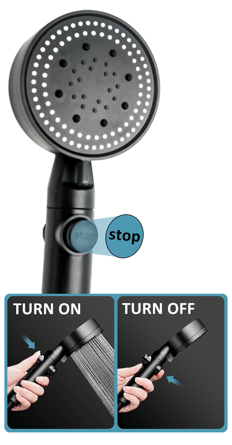 AquaZen - Relaxing High-Pressure Shower