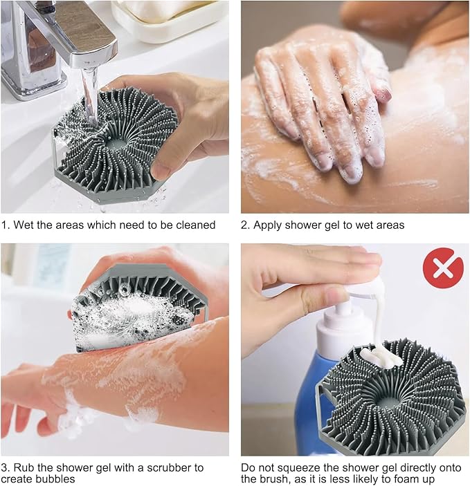 GlowSoothe – Soft Touch Silicone Scrubber
