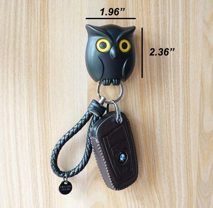 HootHaven – Charming Owl Wall Key Holder