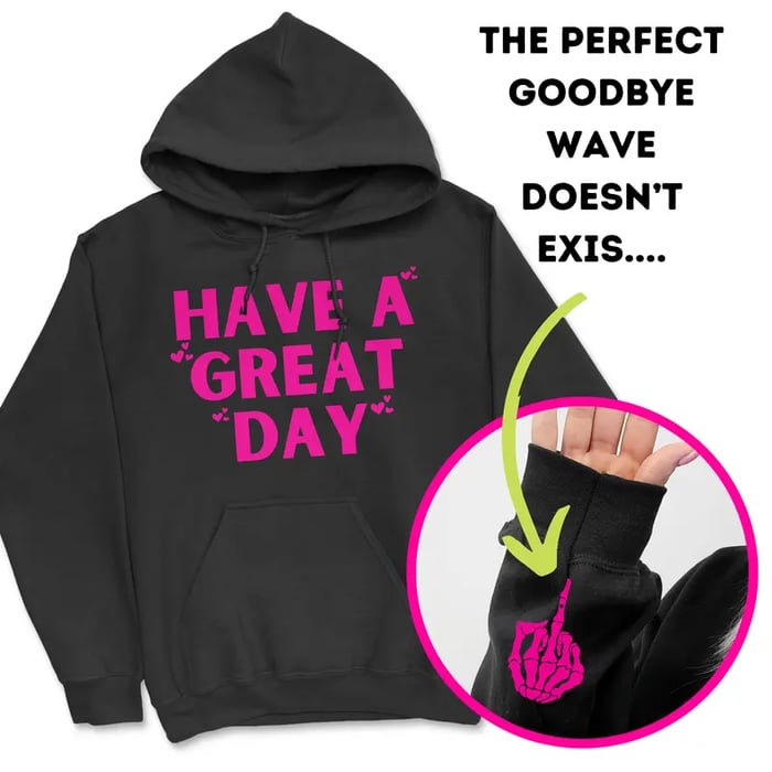 MoodFlip – Funny Graphic Middle Finger Hoodie