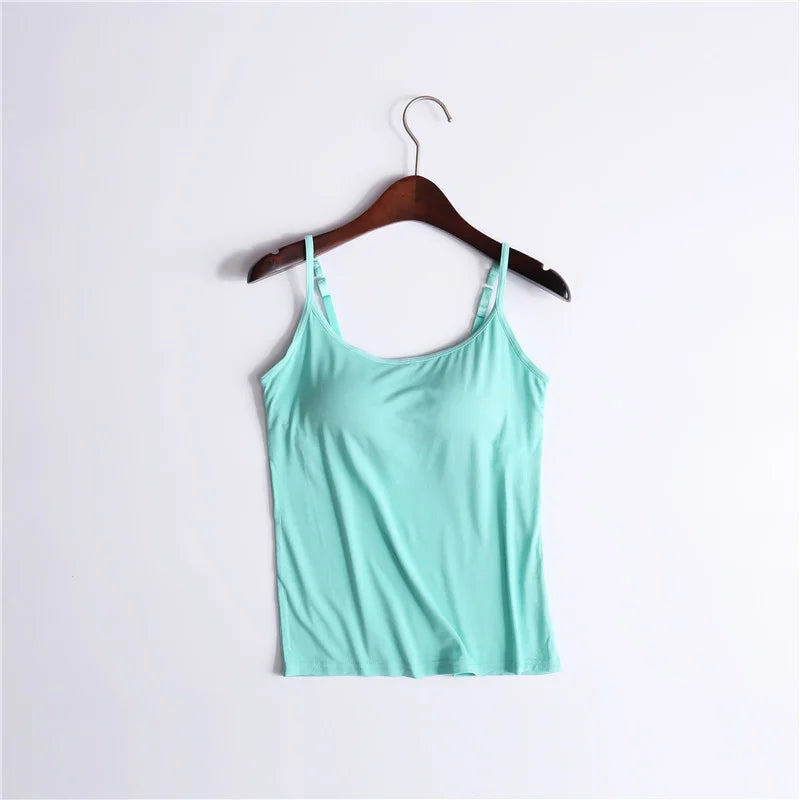 Comfortique - Stylish Tank with Integrated Bra Support