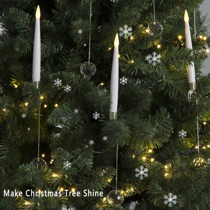 CrystalGlow – Enchanted Christmas Tree Candles
