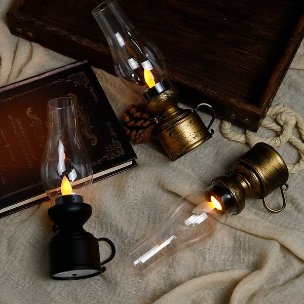 AmberFlame – Retro LED Kerosene Lantern