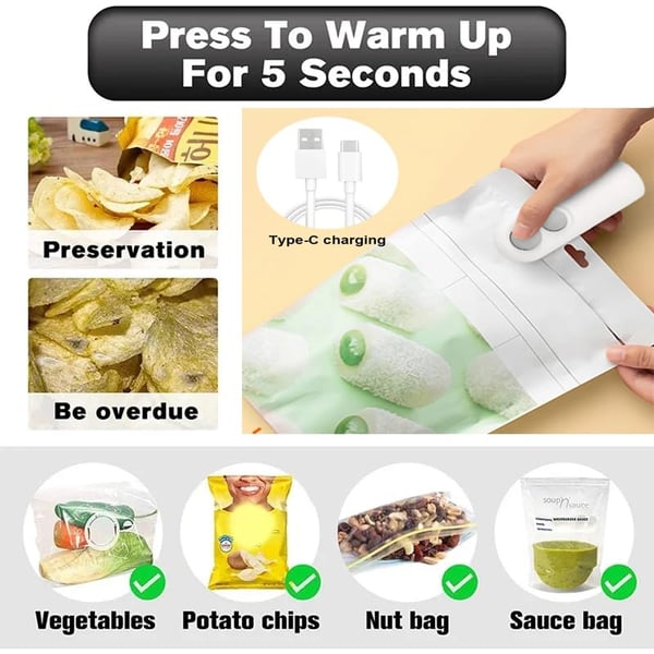 SnapSeal – Upgraded Mini Bag Resealer