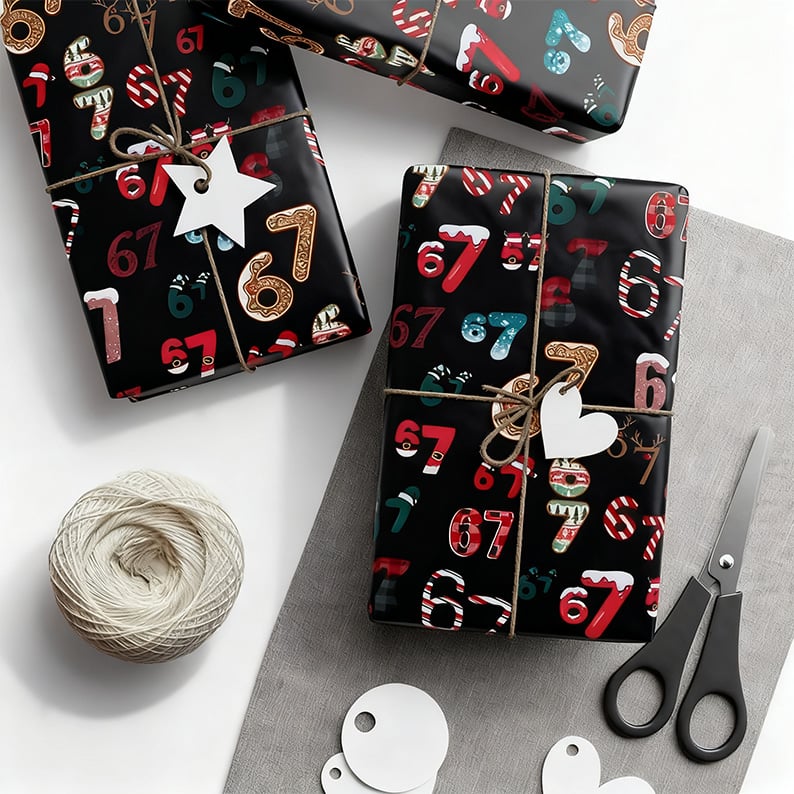 FunRoll - 6 7 Meme Wrapping Paper