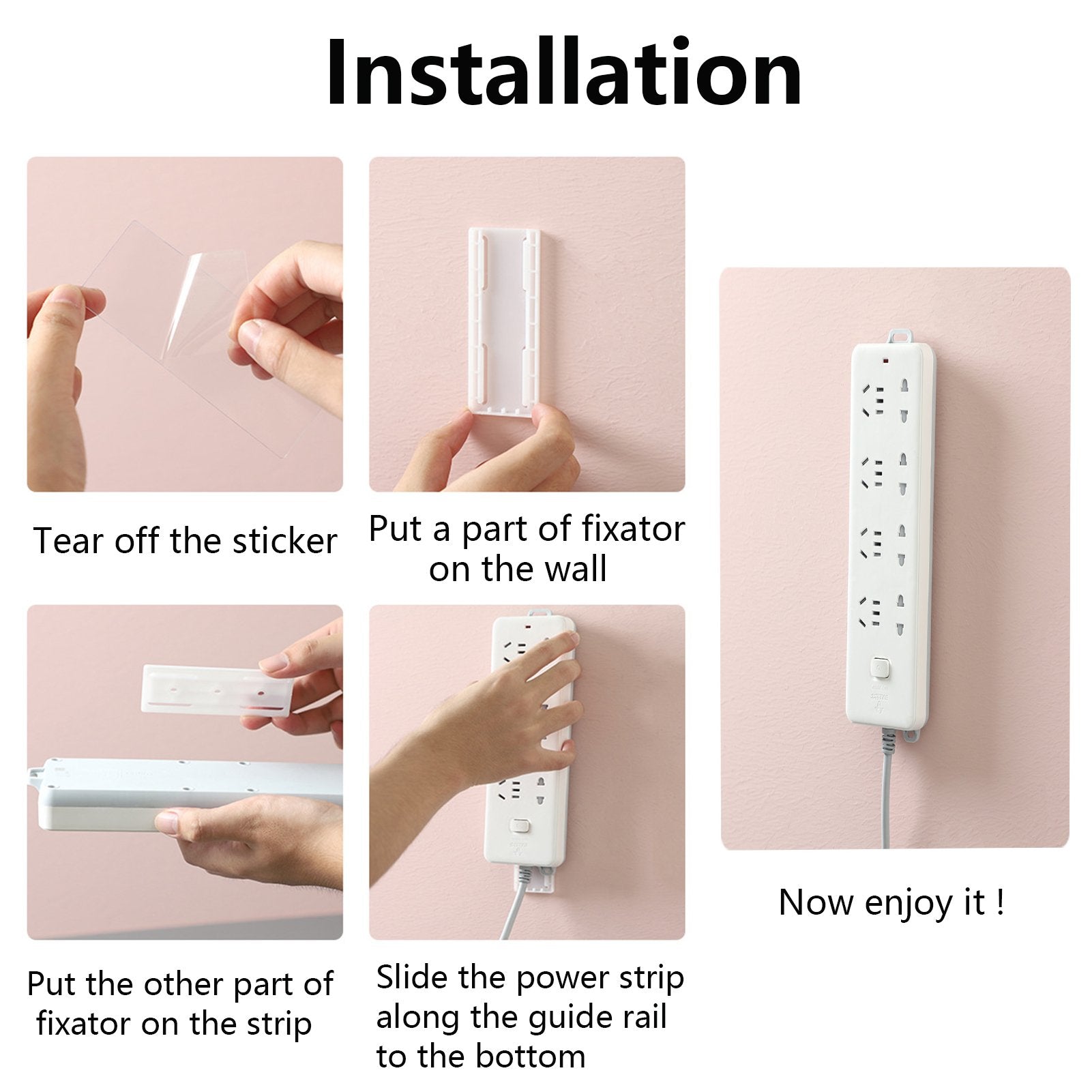 WallGrip - Adhesive Socket Holder for Effortless Mounting