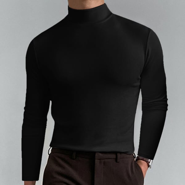 UrbanEdge – Stylish Mock Neck Tee