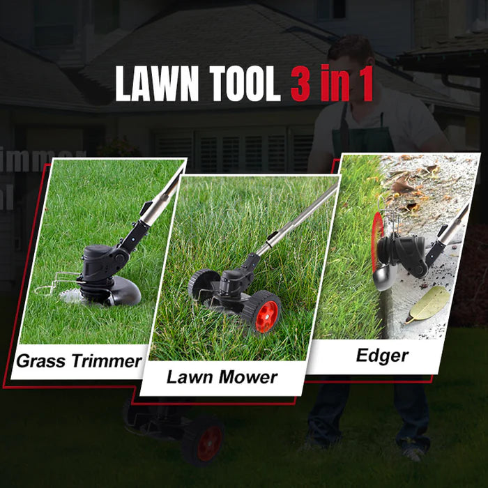 PowerTrim – 3-in-1 Cordless Grass Trimmer and Edger Tool