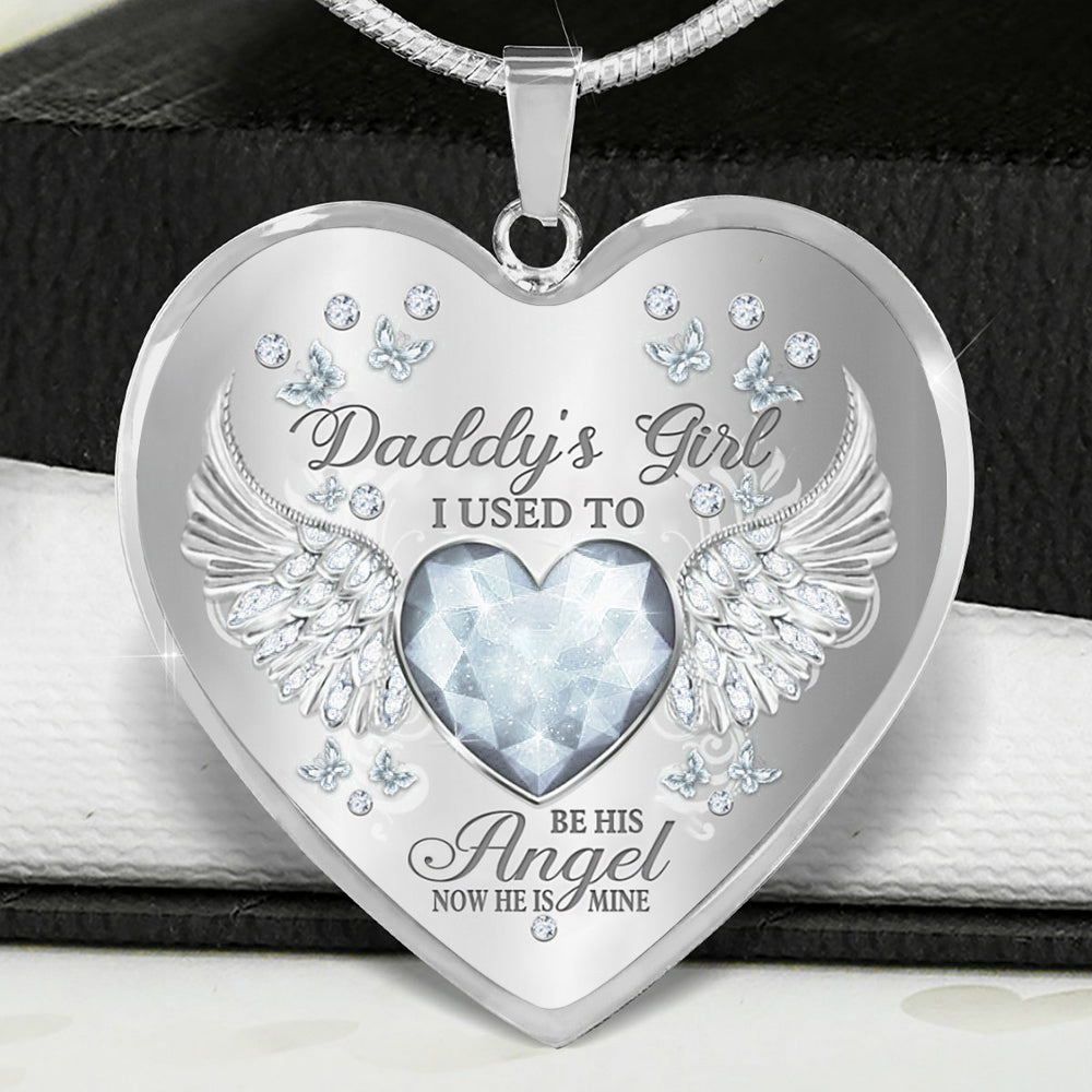 Papa’s Angel - Cherished Heart Keepsake Necklace