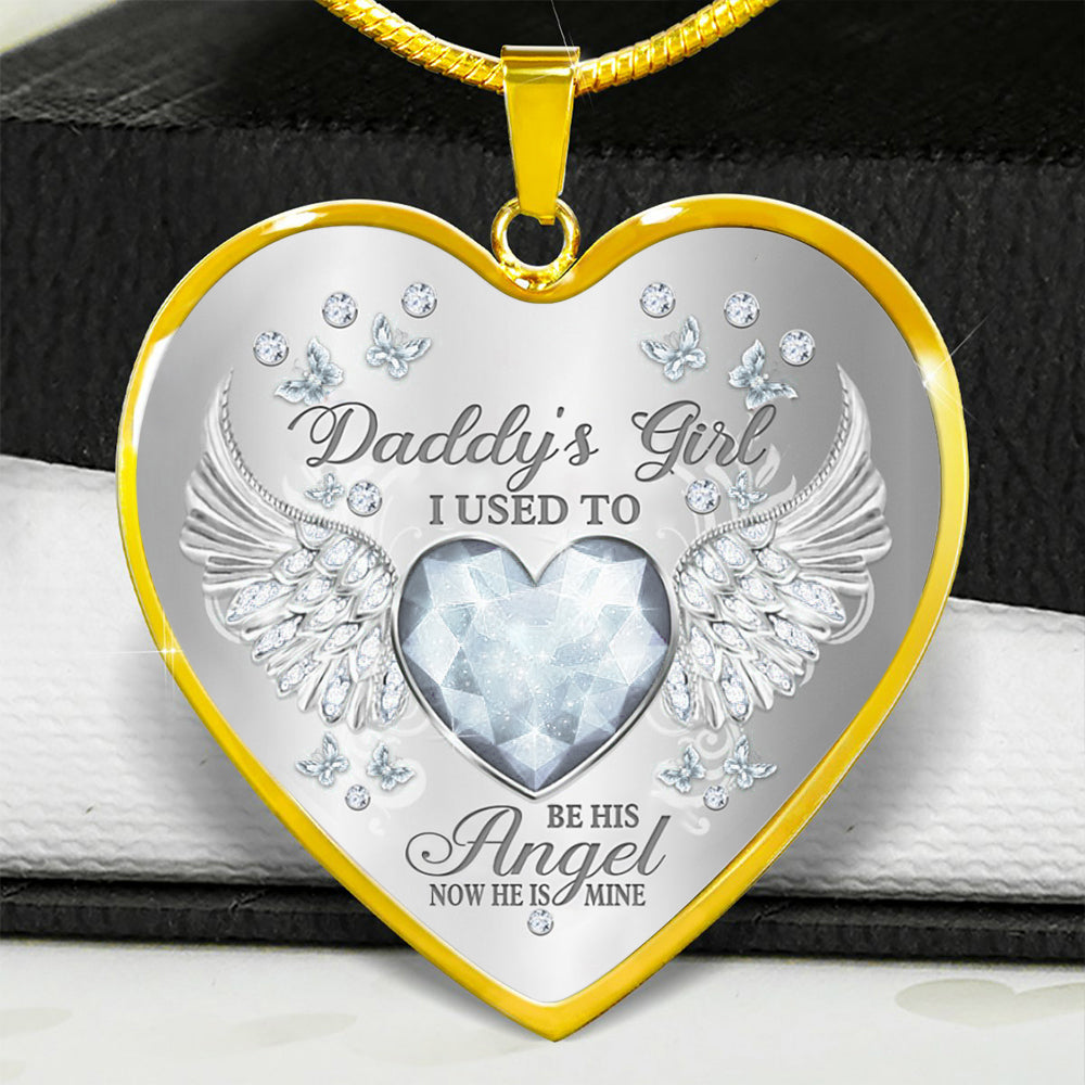 Papa’s Angel - Cherished Heart Keepsake Necklace