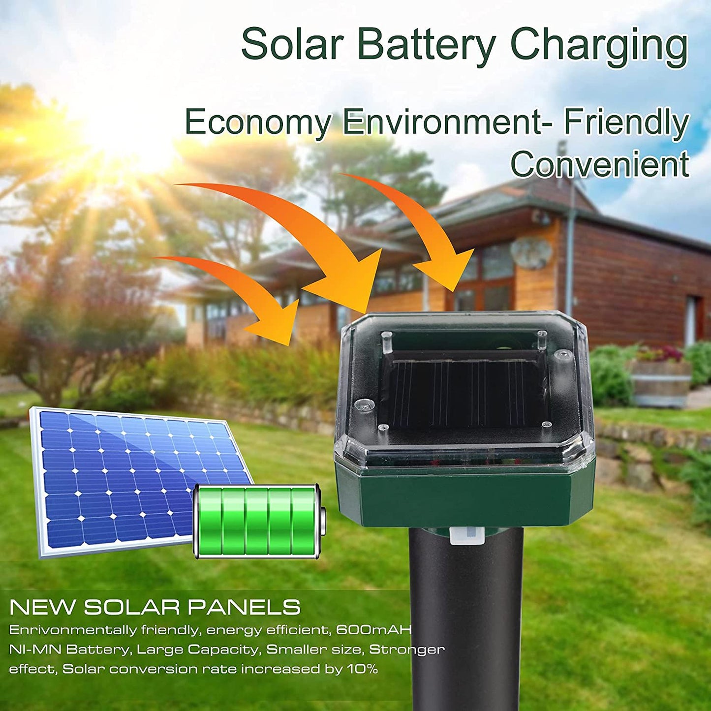 SolarGuard – Ultrasonic Pest Repeller for Moles, Mice & Snakes