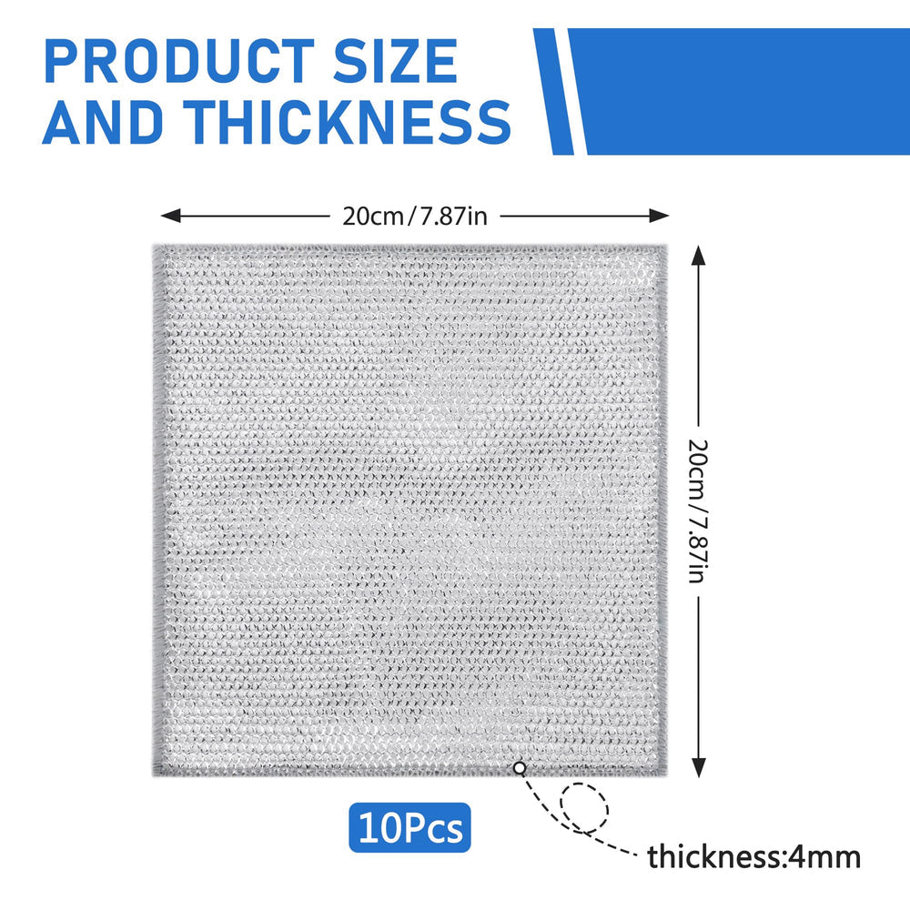 ShineMate - Silver Mesh Dishcloths | Sparkle Without Scratches