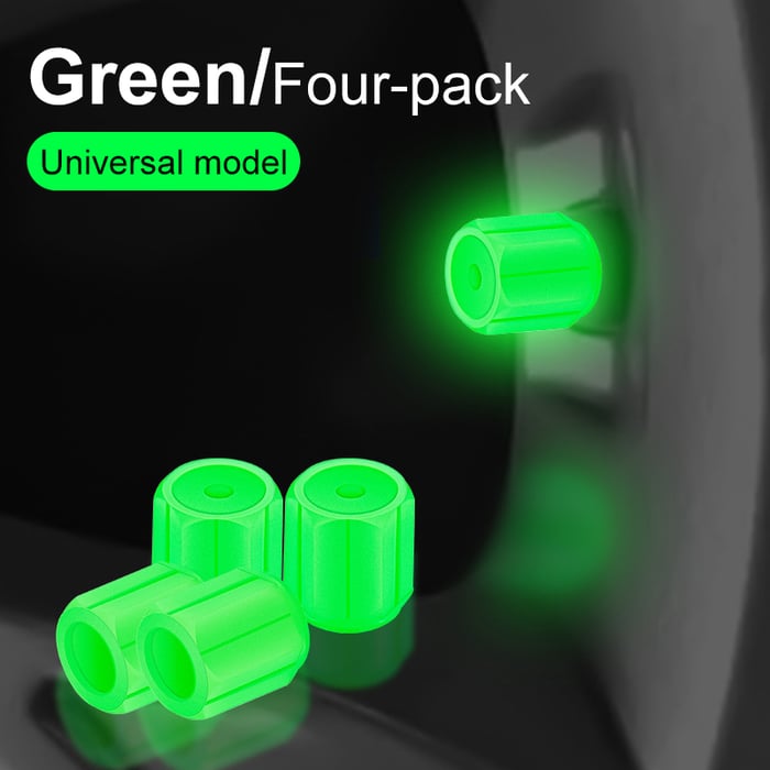 GlowRide - Fluorescent Wheel Valve Caps