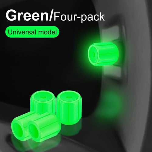 GlowRide - Fluorescent Wheel Valve Caps