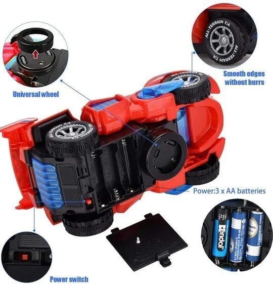 DinoRacer – LED Transforming Beast Car