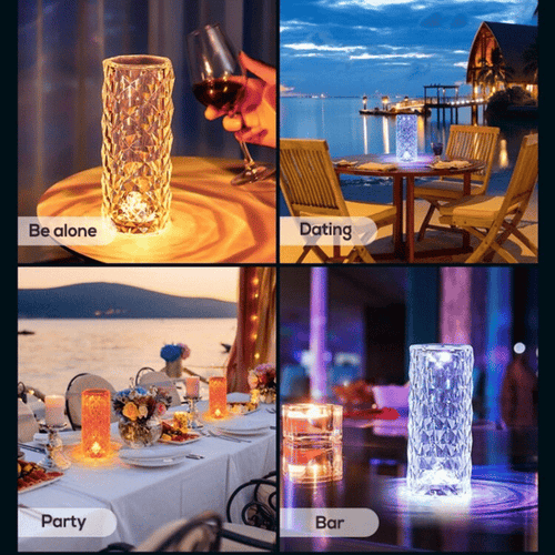 RoseAura – Color Changing Diamond Table Lamp