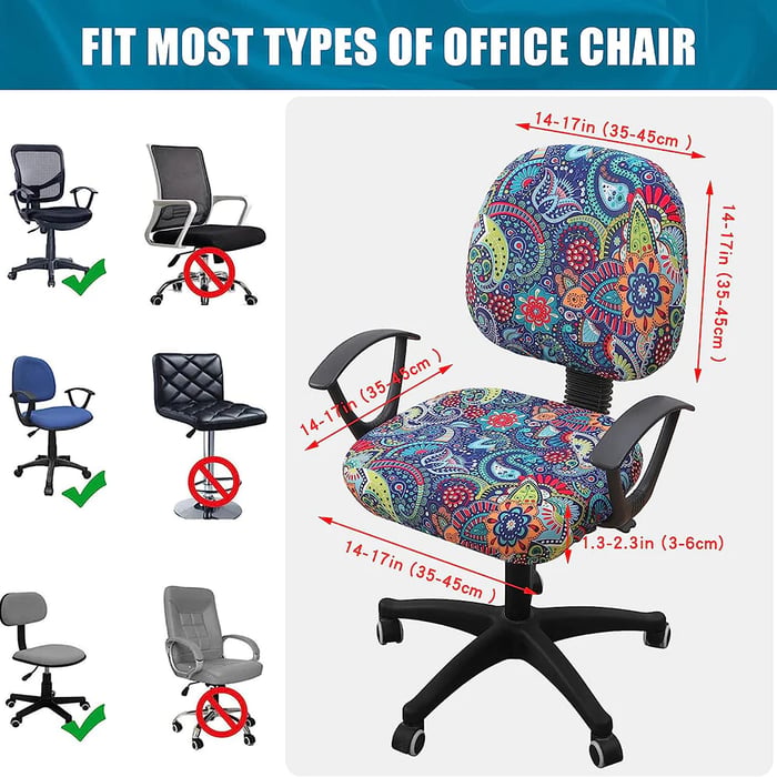 ChairCharm – Stretch Washable Office Covers