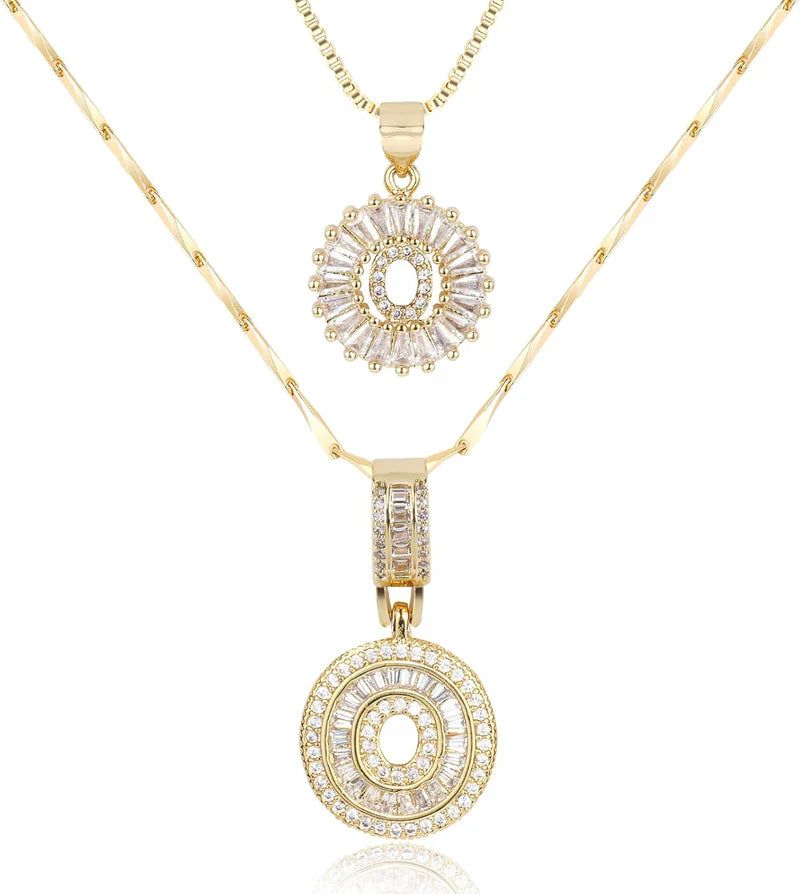 LetterLuxe – Personalized Initial Pendant Set