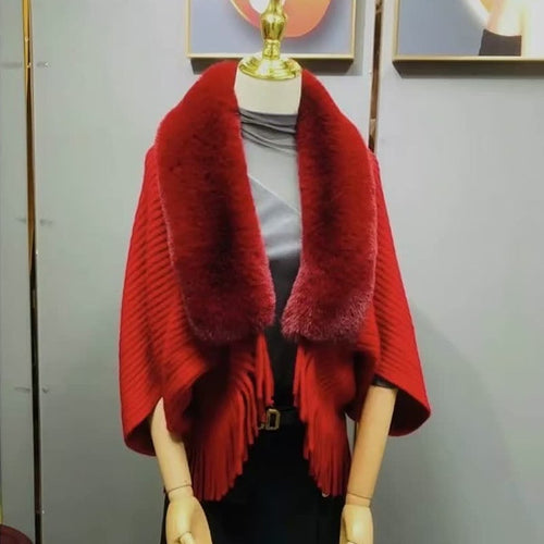 SnugFlow – Thick Cozy Knitting Shawl