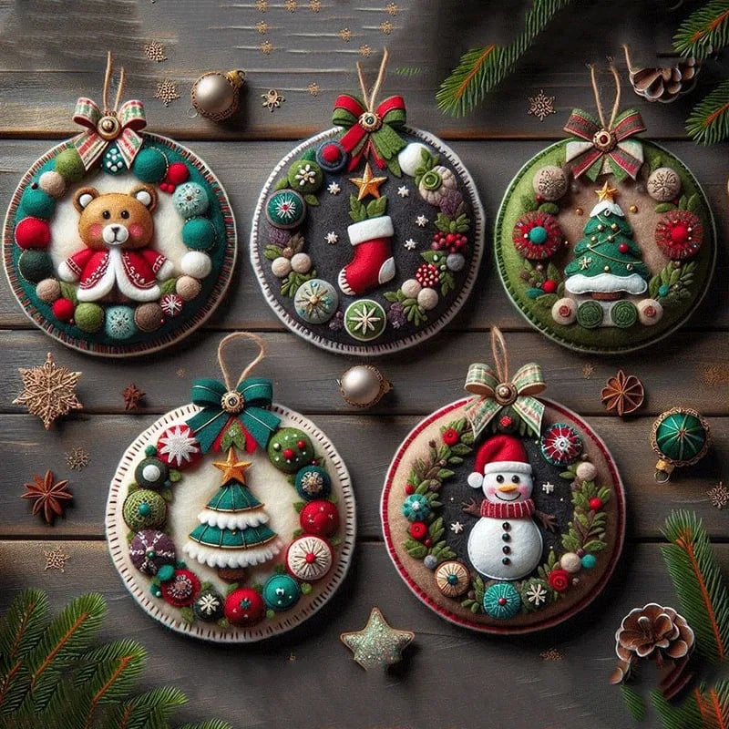 MerryStitch – Handmade Christmas Felt Patch Kit