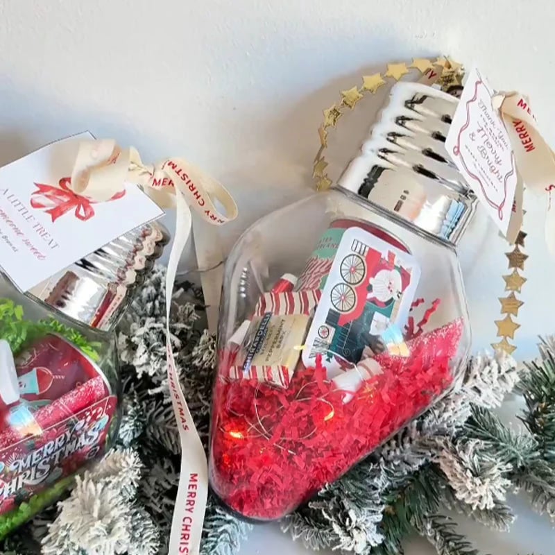 HolidaySpark – Christmas Light Bulb Gift Jar