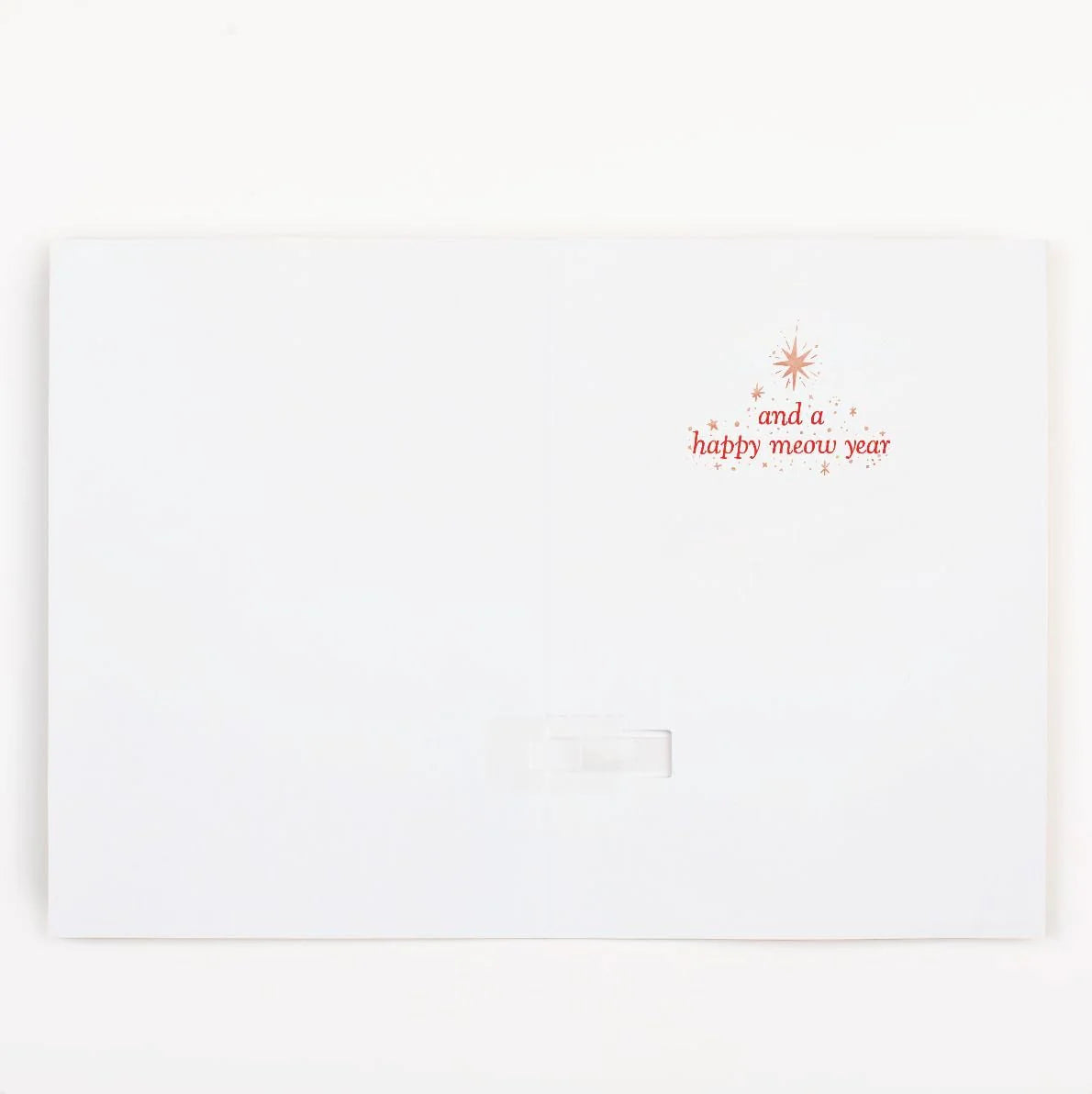 MeowMelody – Glitter Burst Christmas Carol Card
