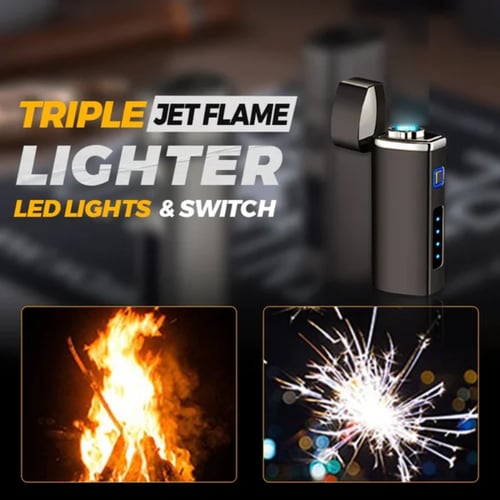 FlameForge – Heavy-Duty Triple Jet Lighter