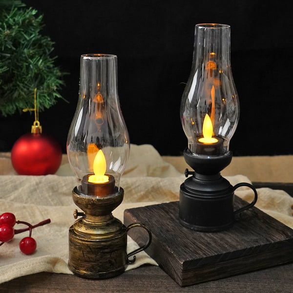AmberFlame – Retro LED Kerosene Lantern