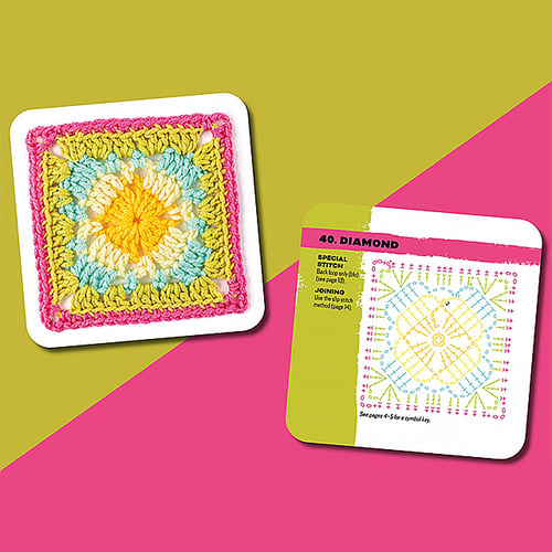 StitchNotes – Granny Square Crochet Greeting Card Set