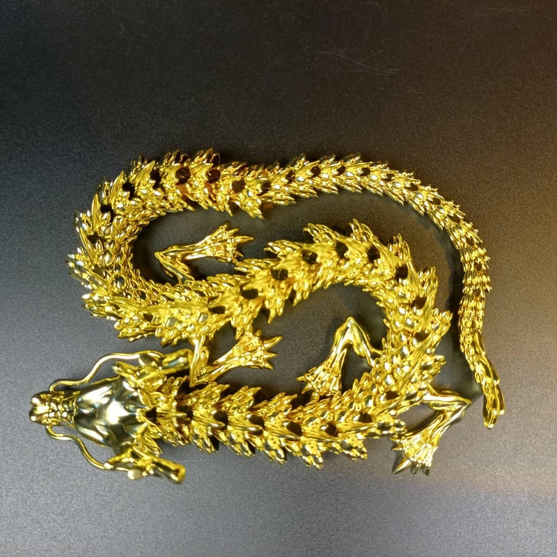 AuricDragon – Articulated Gold Figurine