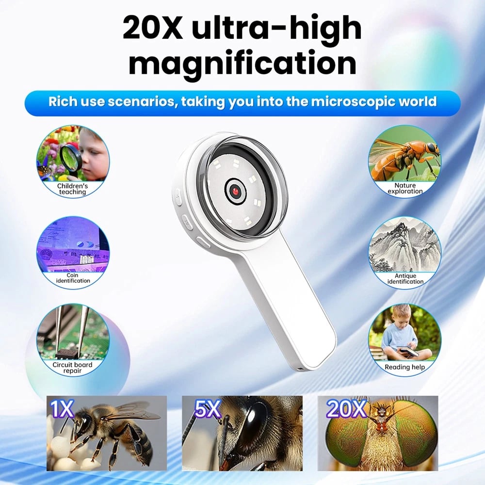 MicroView – 50X Digital Microscope with 2.0” IPS Screen