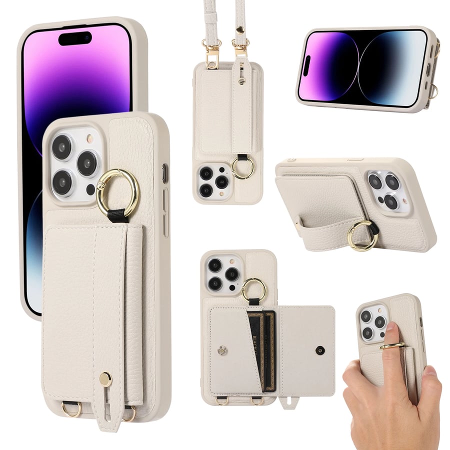 CarryPro – Leather Lanyard iPhone Wallet Case