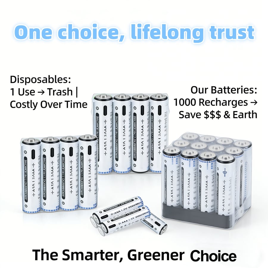 EcoCharge – Recyclable Rechargeable Batteries