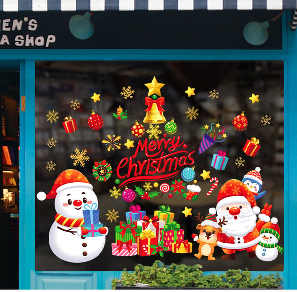 FrostyClings – Reusable Christmas Window Stickers