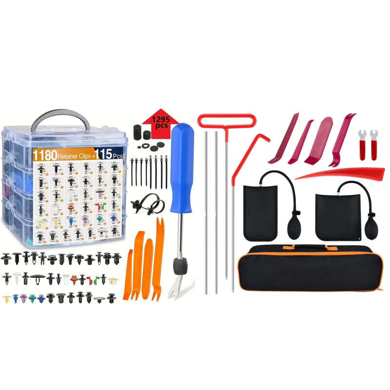 AutoGrip - Complete Car Retainer Clips Set with Remover