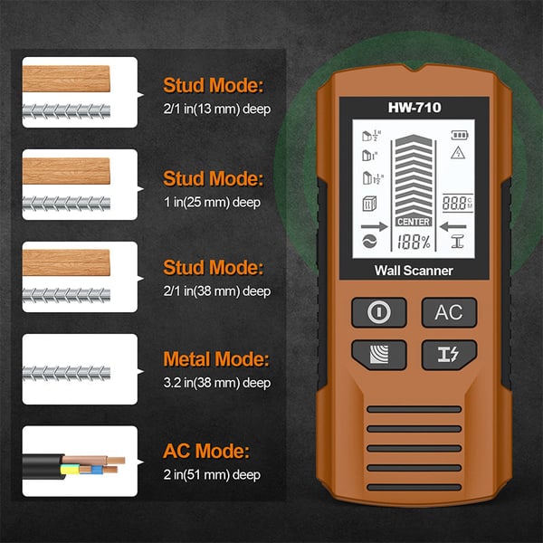 SteelSeek – Advanced Handheld Metal & Wall Detector