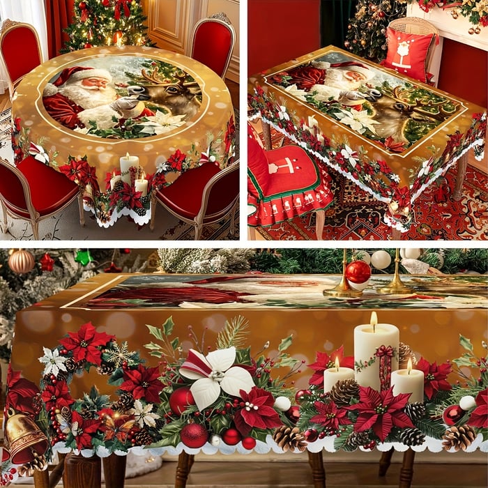 HollyWeave – Festive Christmas Tablecloth