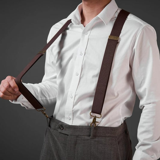 DapperBond – Timeless Leather Suspenders