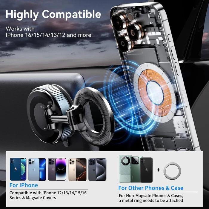 AutoMag – Vacuum Magnetic Dashboard Phone Holder