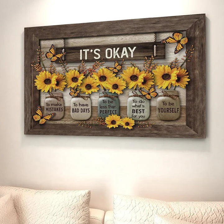 BloomFlight – Butterfly & Sunflower Wall Art