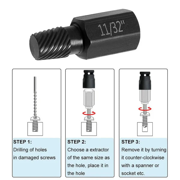 TwistOut – Hex Socket Broken Screw Removal Tool