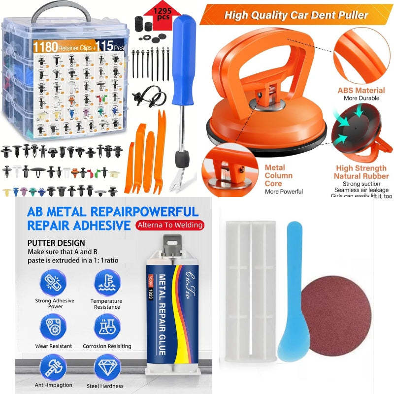 AutoGrip - Complete Car Retainer Clips Set with Remover