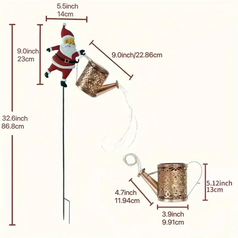ClausGlow - Magical Solar Santa Lantern Lights