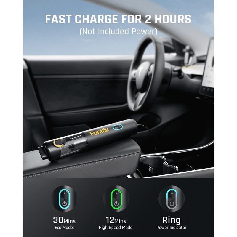 DustBlaze – High-Power Cordless Car Vacuum