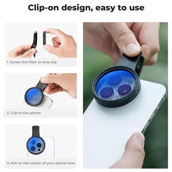 ClearView – 52mm Polarized Lens for Smartphones